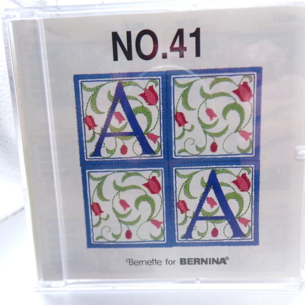 #41 Brother Embroidery Machine Design Card No. 41 Renaissance Alphabet 922 05-4